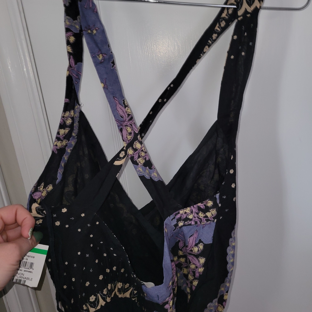 Free People Black and Purple Bodysuit - Picture 6 of 6